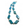 Stylish Beaded Blue Turquoise Necklace
